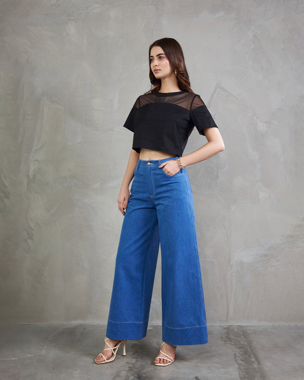 PANTALON WIDE LEG IVY CELESTE